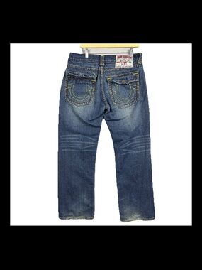Vintage True Religion Joey Super T Jeans Men’s Size 36x34 Medium Wash USA Flap
